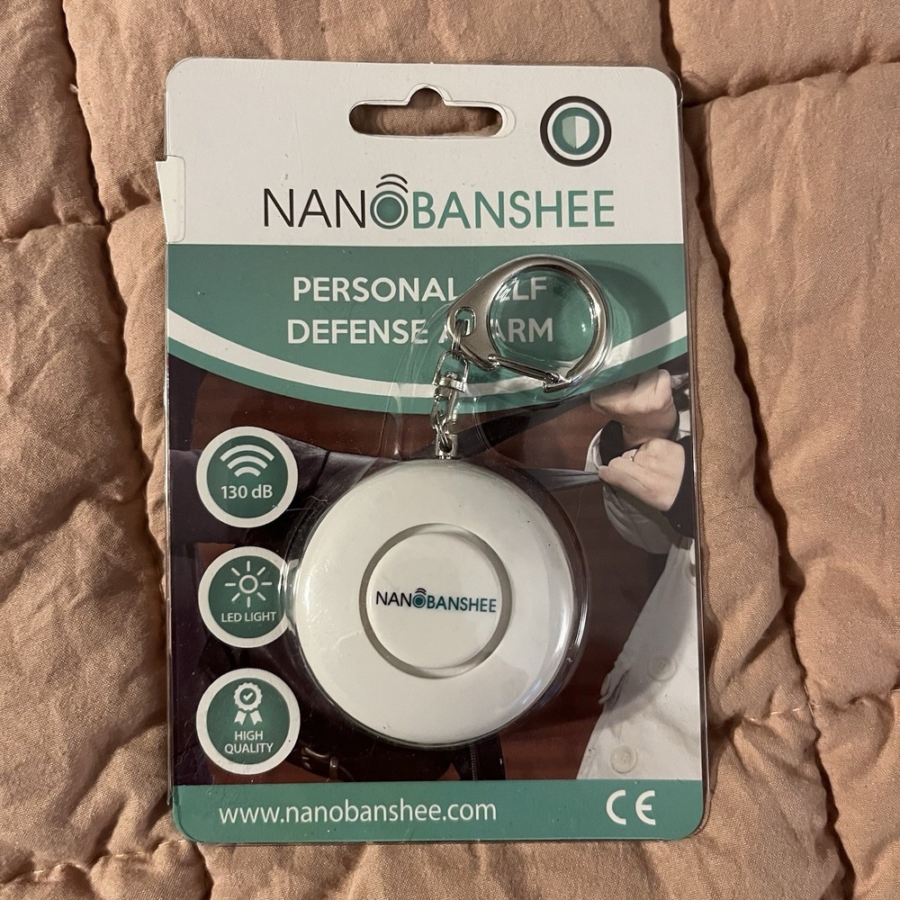 Nano Banshee Personal Defense Alarm Led Light Key Chain New Unopened